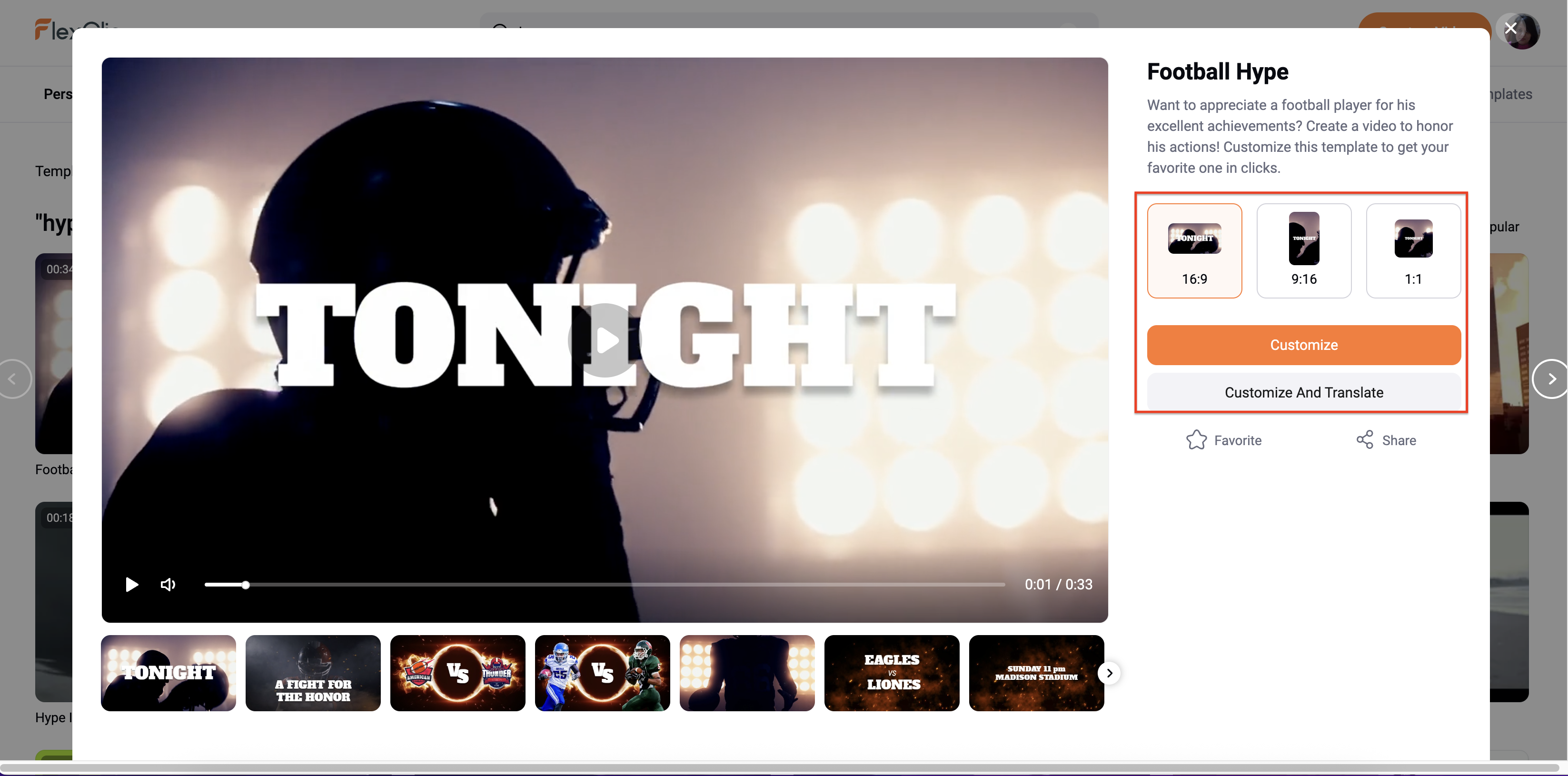 Personalize settings