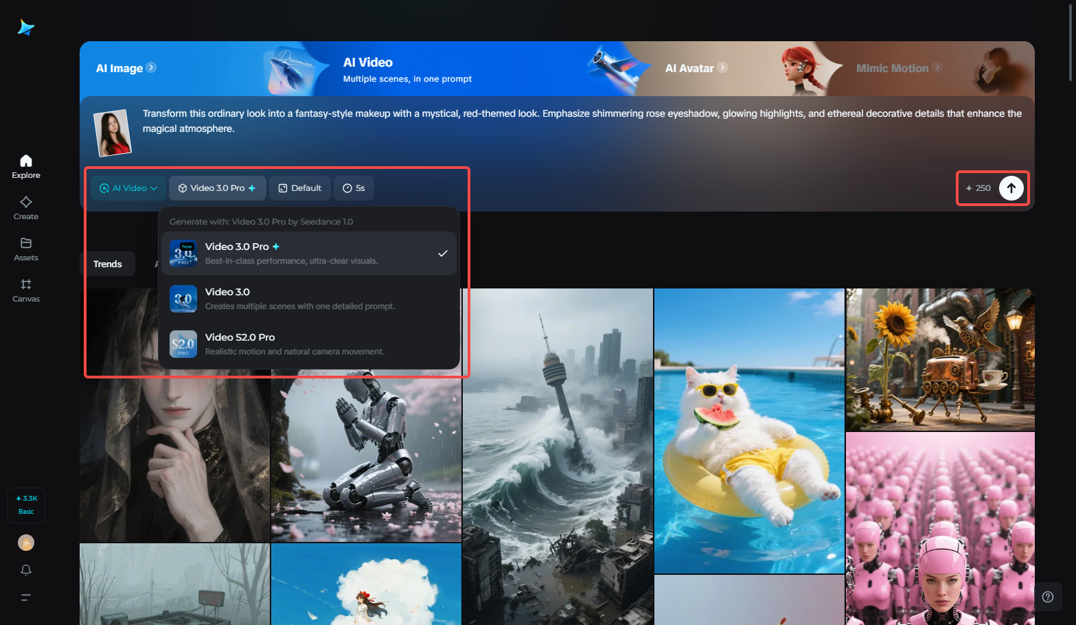 เลือกแบบจำลองและระยะเวลา