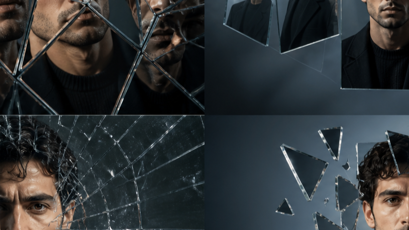 Broken Mirror Effect original Dreamina visual