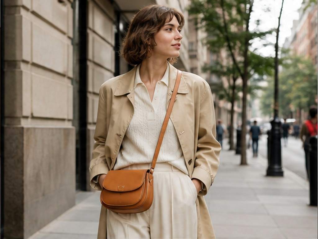 Tasche zum Video hinzufügen AI prompt Beispiel 2 - Crossbody City Clip