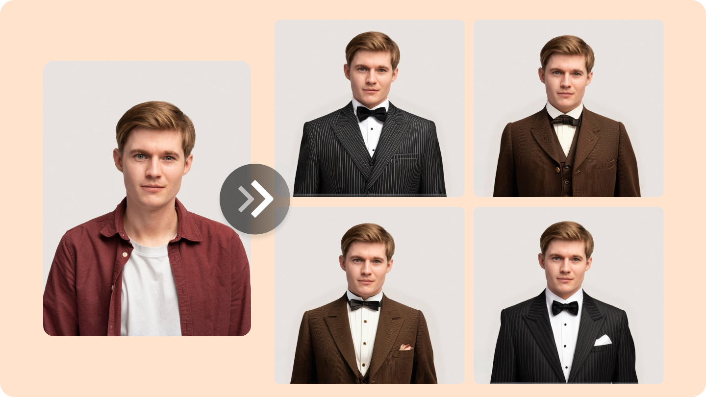 add suit to photo online free