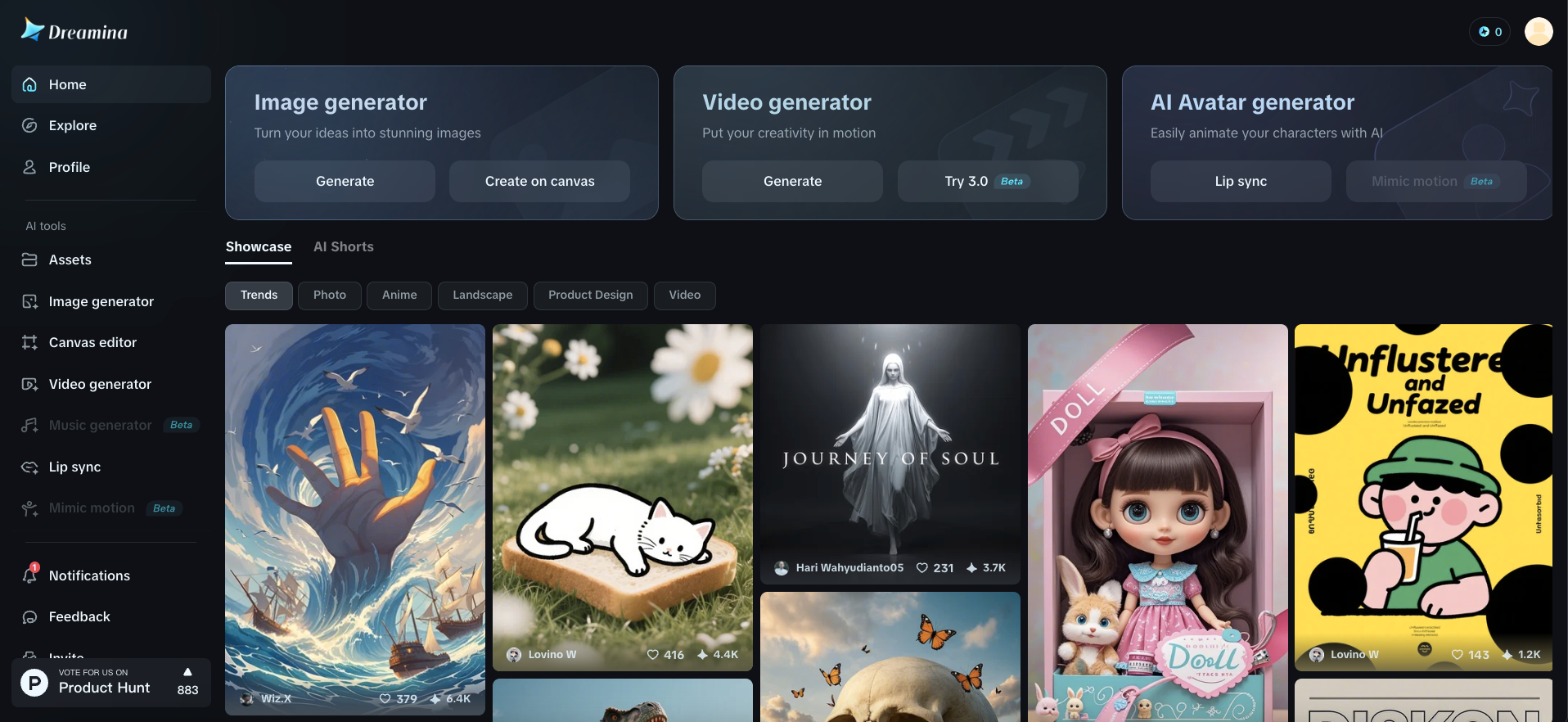 Dreamina AI-powered image generator