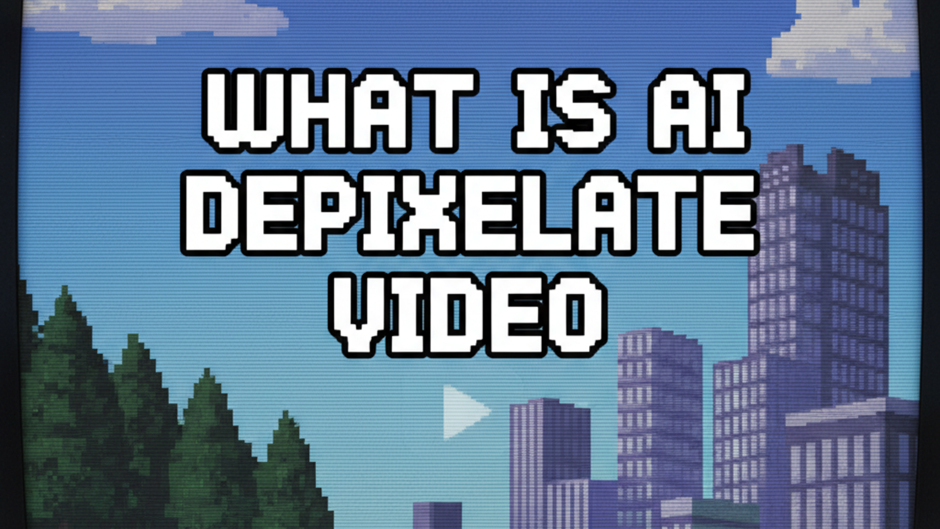 Learning the concept of AI depixelate video