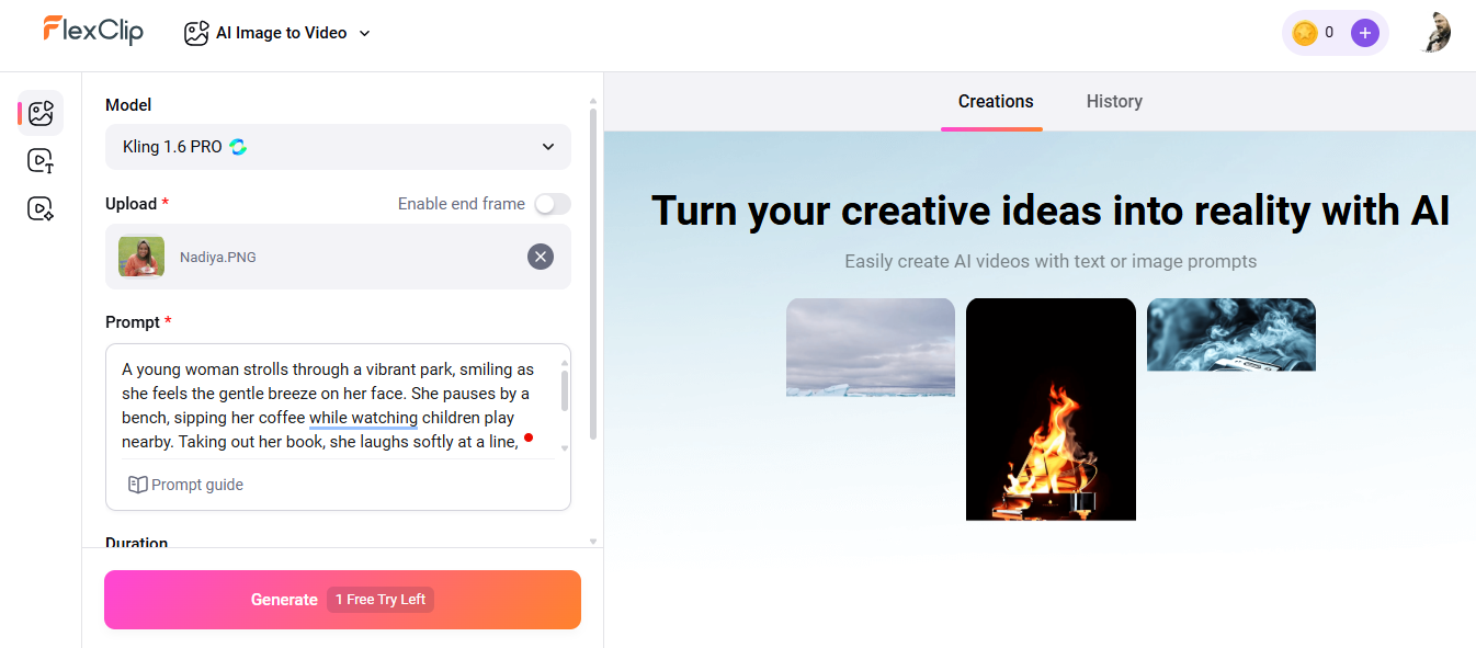 FlexClip AI video maker