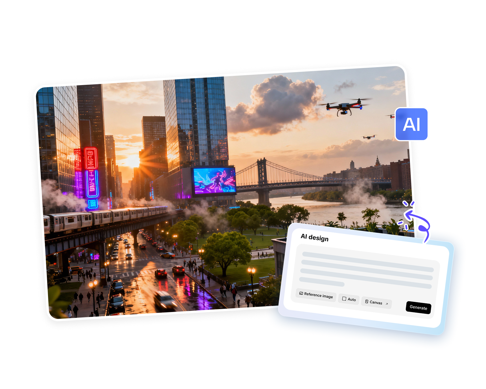 Trình tạo phong cảnh thành phố trực tuyến miễn phí