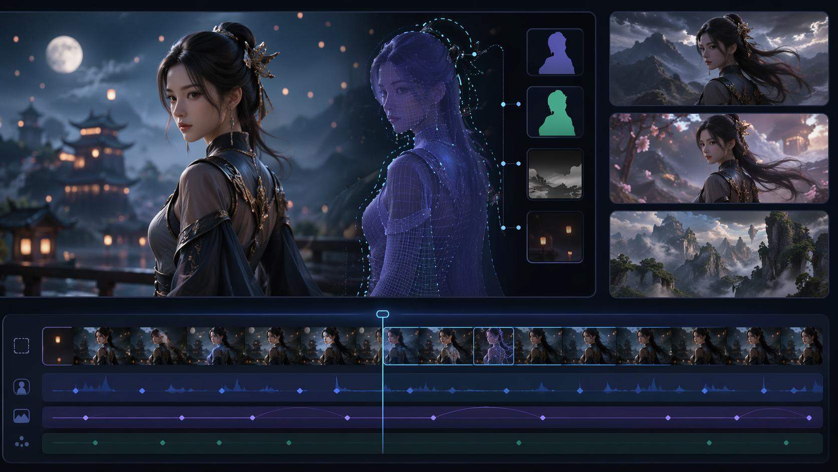 AI Character Video Editor example 2