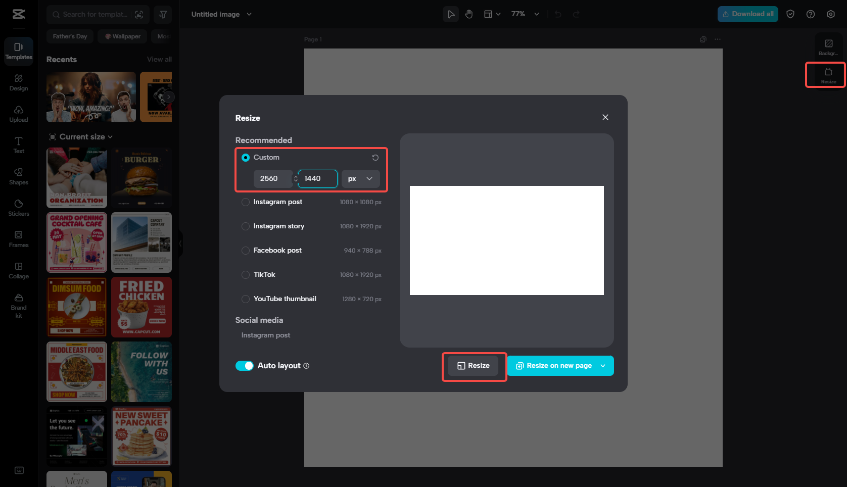 Choosing the  right size