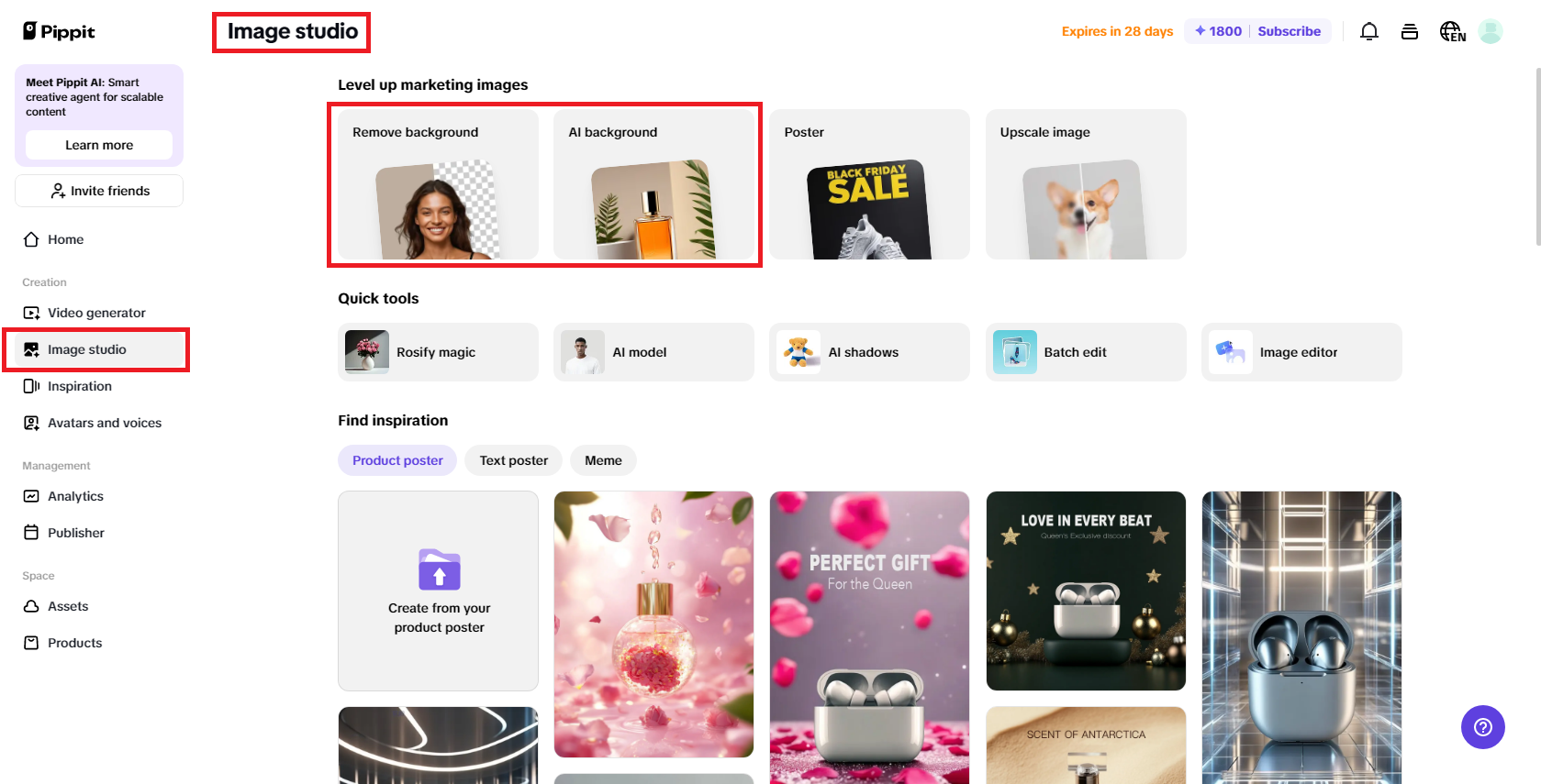 AI-powered image background generator and remover