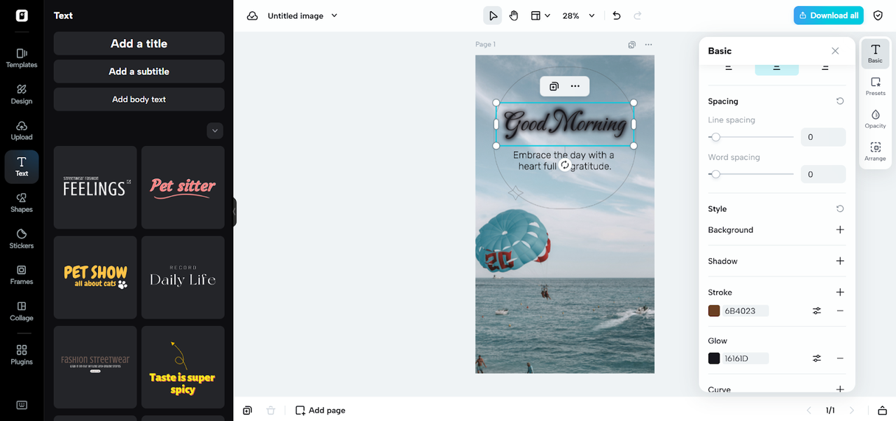 Text overlay and typography tools