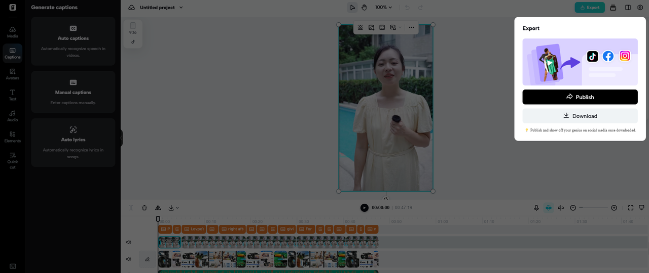 Xuất video của bạn