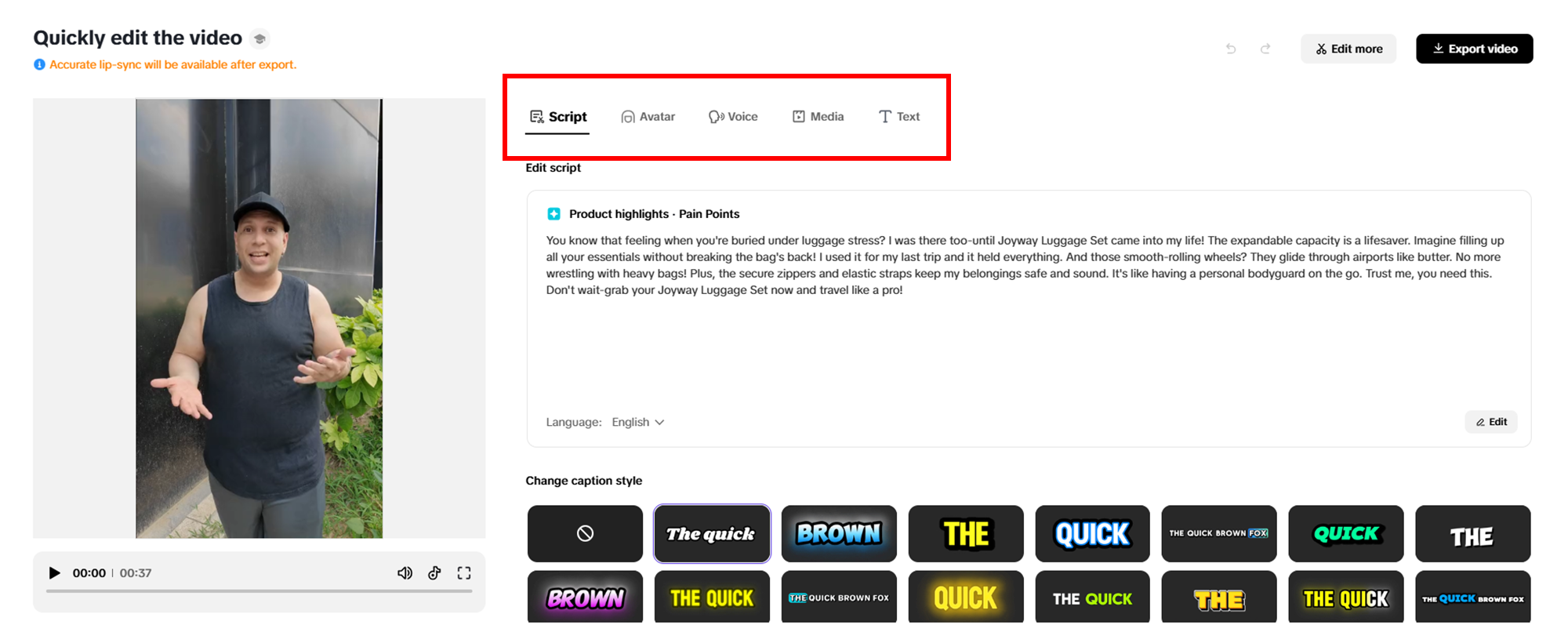 AI destekli video oluşturma özel betiklerle