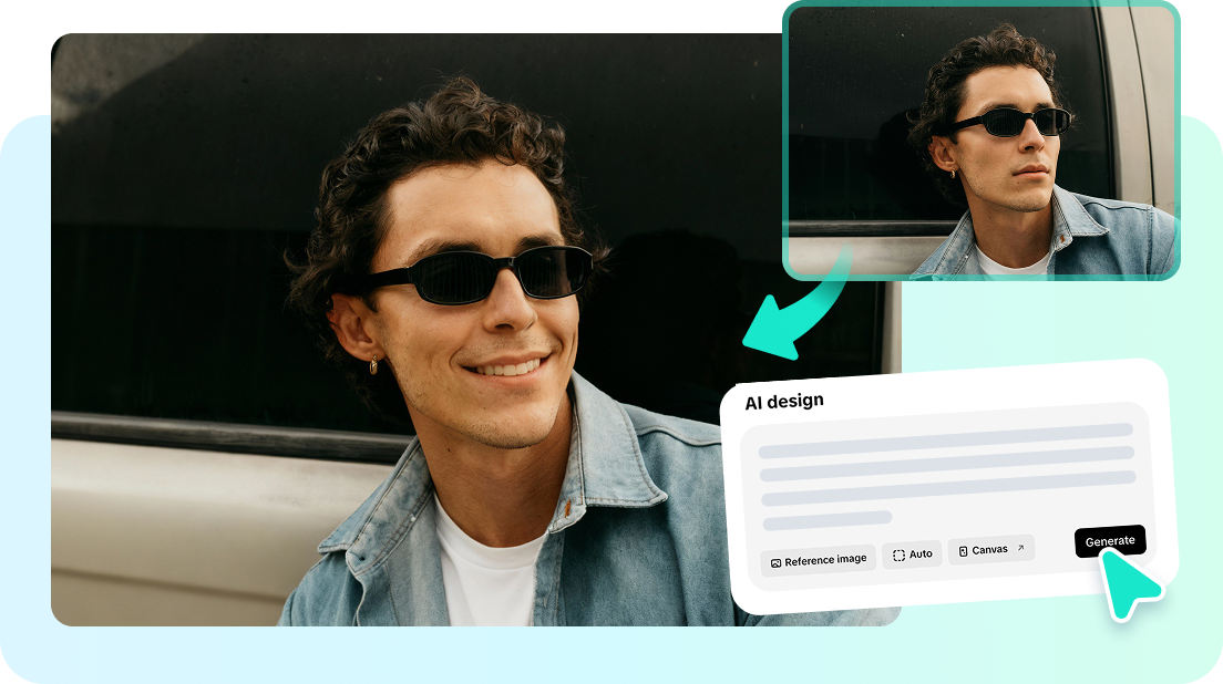 AI design tool to add AI smile to pictures