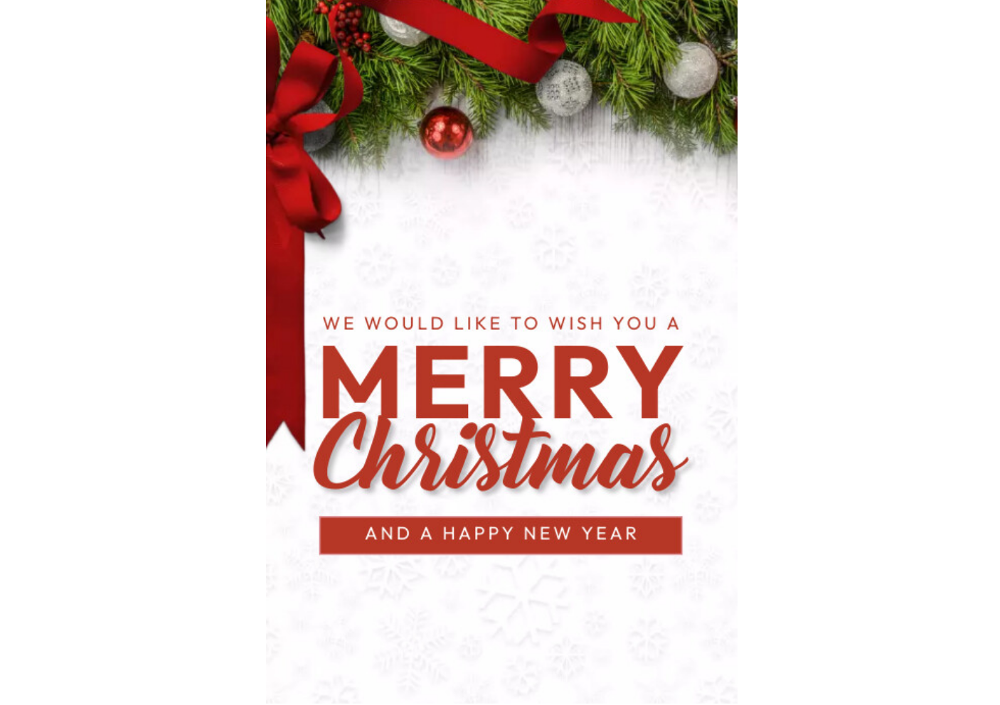 Minimalist Christmas poster with clean fonts and soft colors