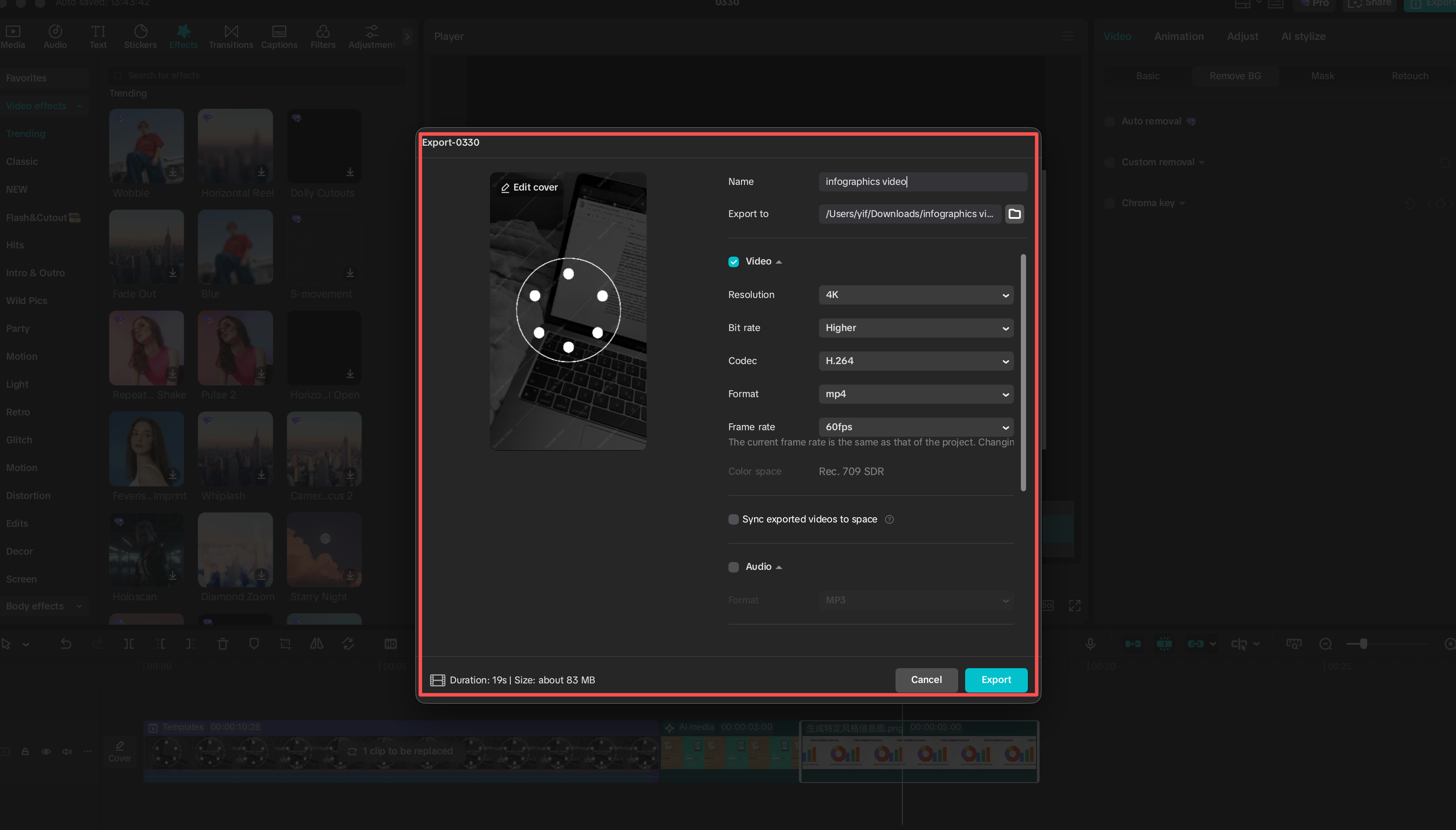 Export Your Video