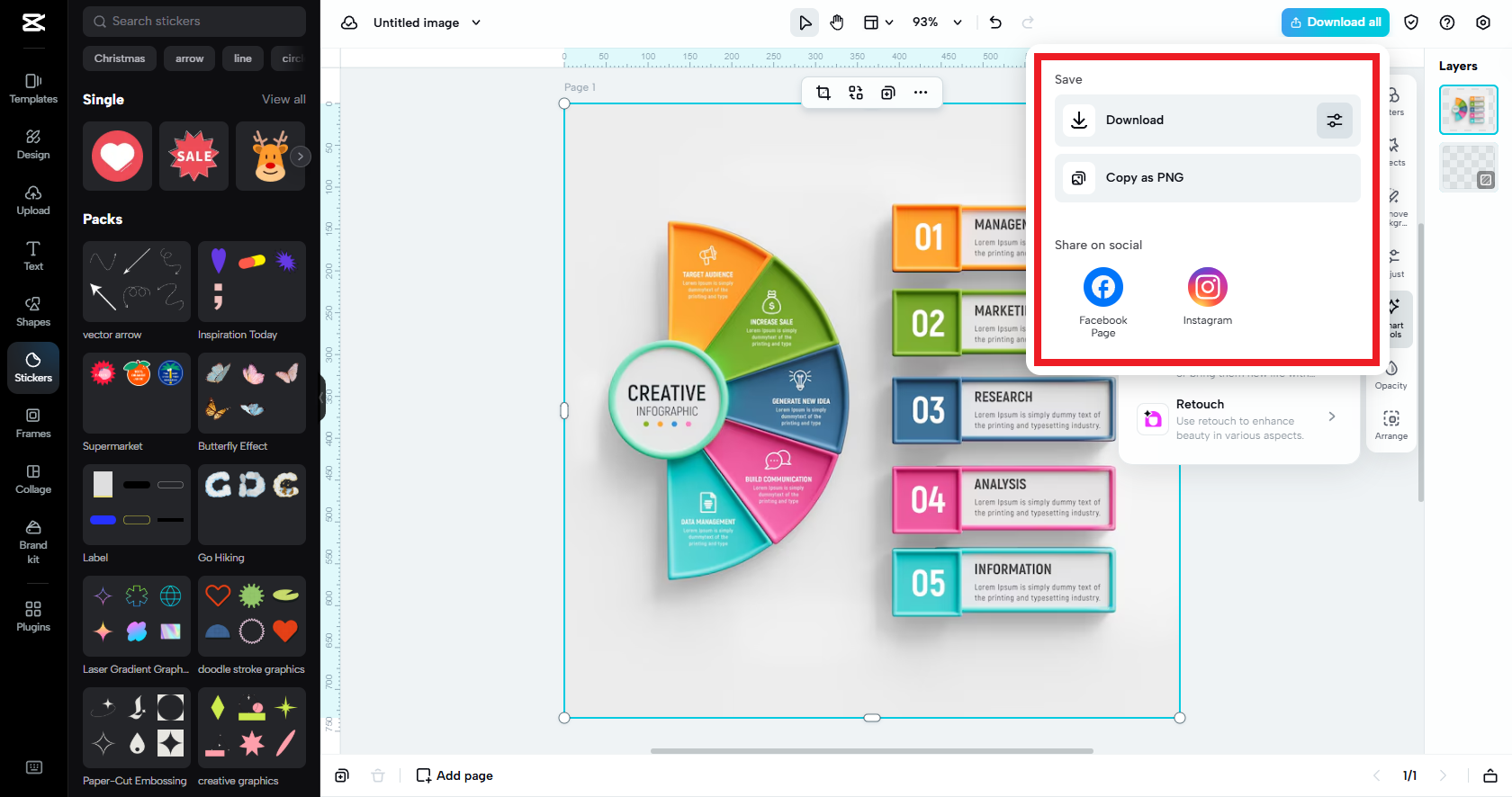 Export your finalized design