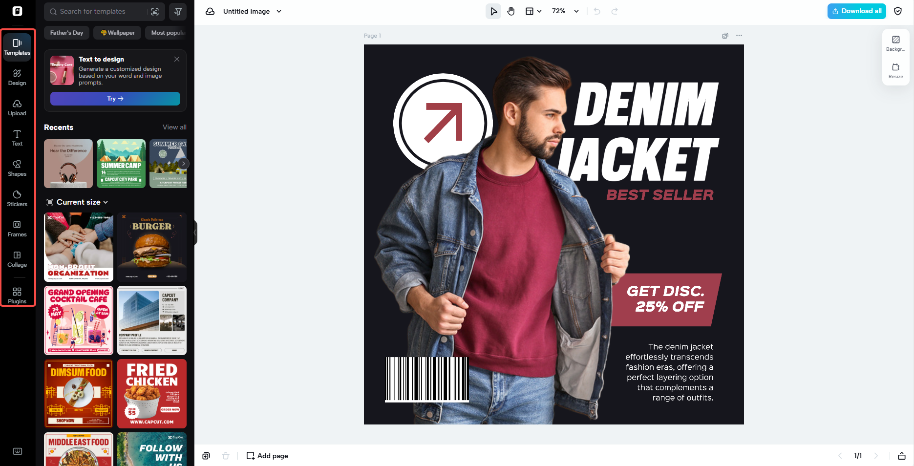 Customization options