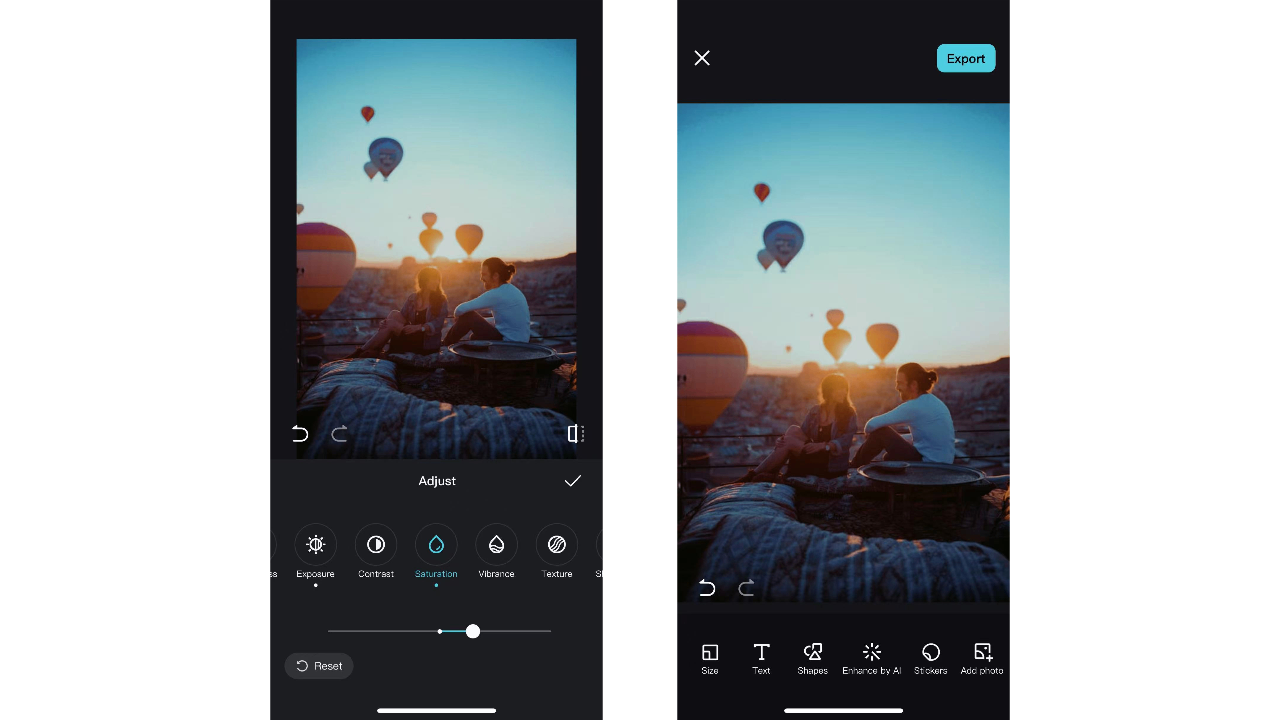Adjust and fine-tune the image