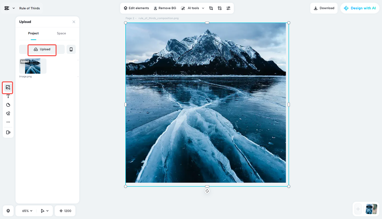 Crop and reframe your leading lines in photography