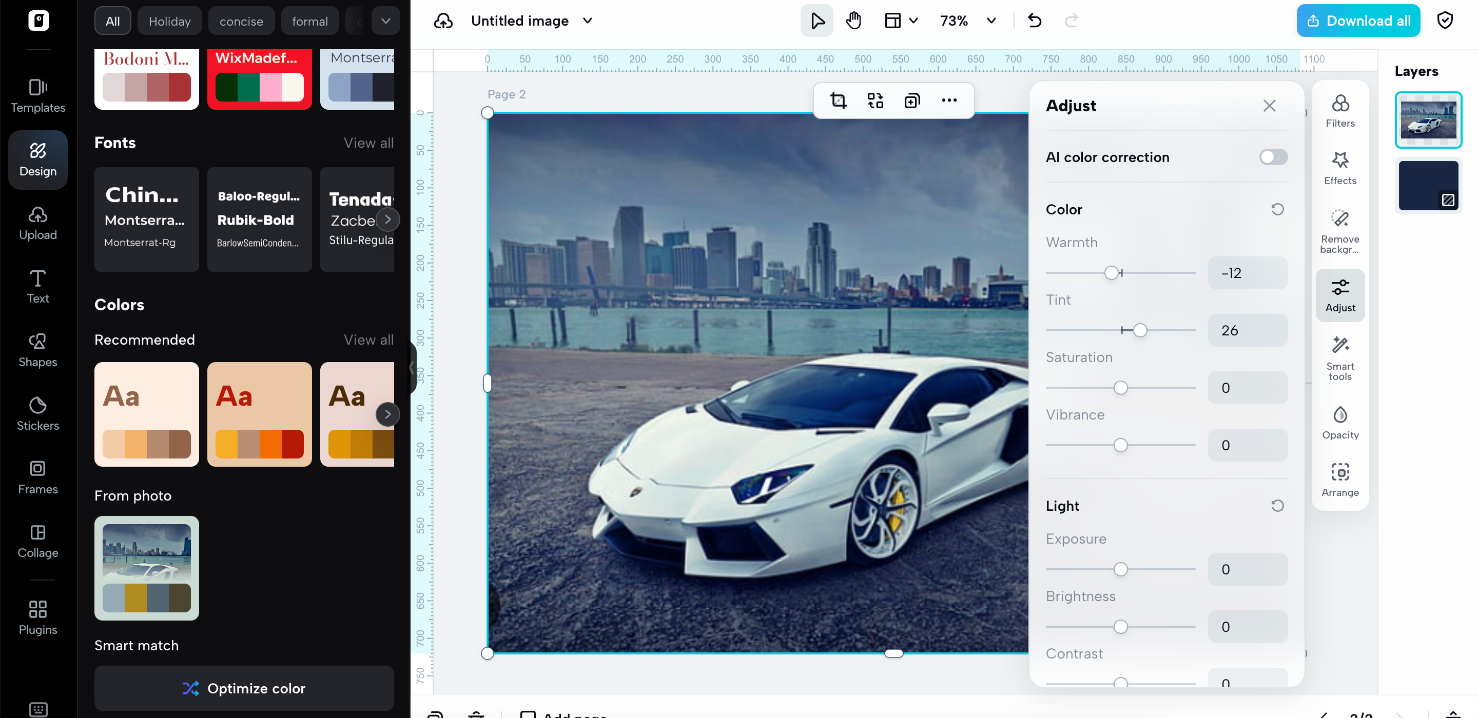 I-adjust ang iyong larawan