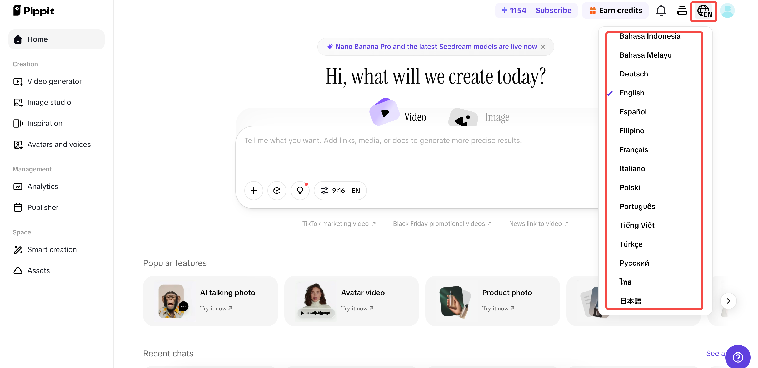Pumunta sa espasyo ng Wika
