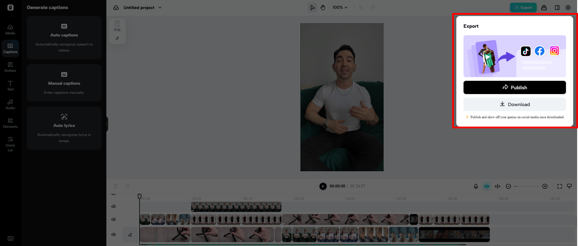 Export your video