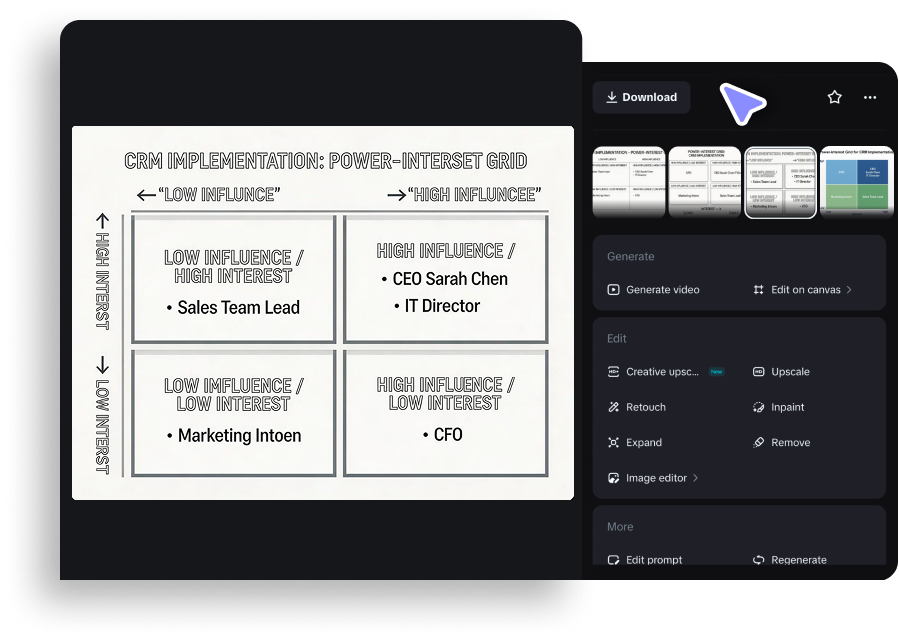 ปรับแต่งตำแหน่งและส่งออกเพื่อใช้งานในงานนำเสนอ
