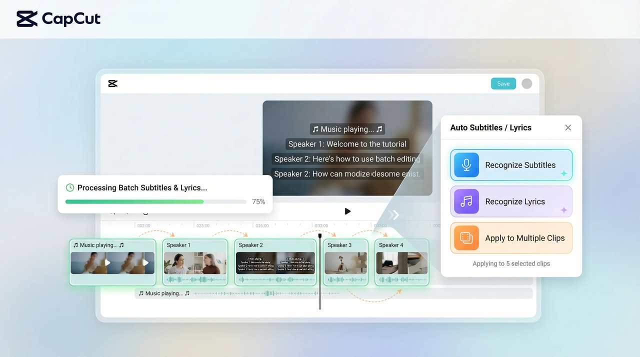 batch edit to recognize subtitle