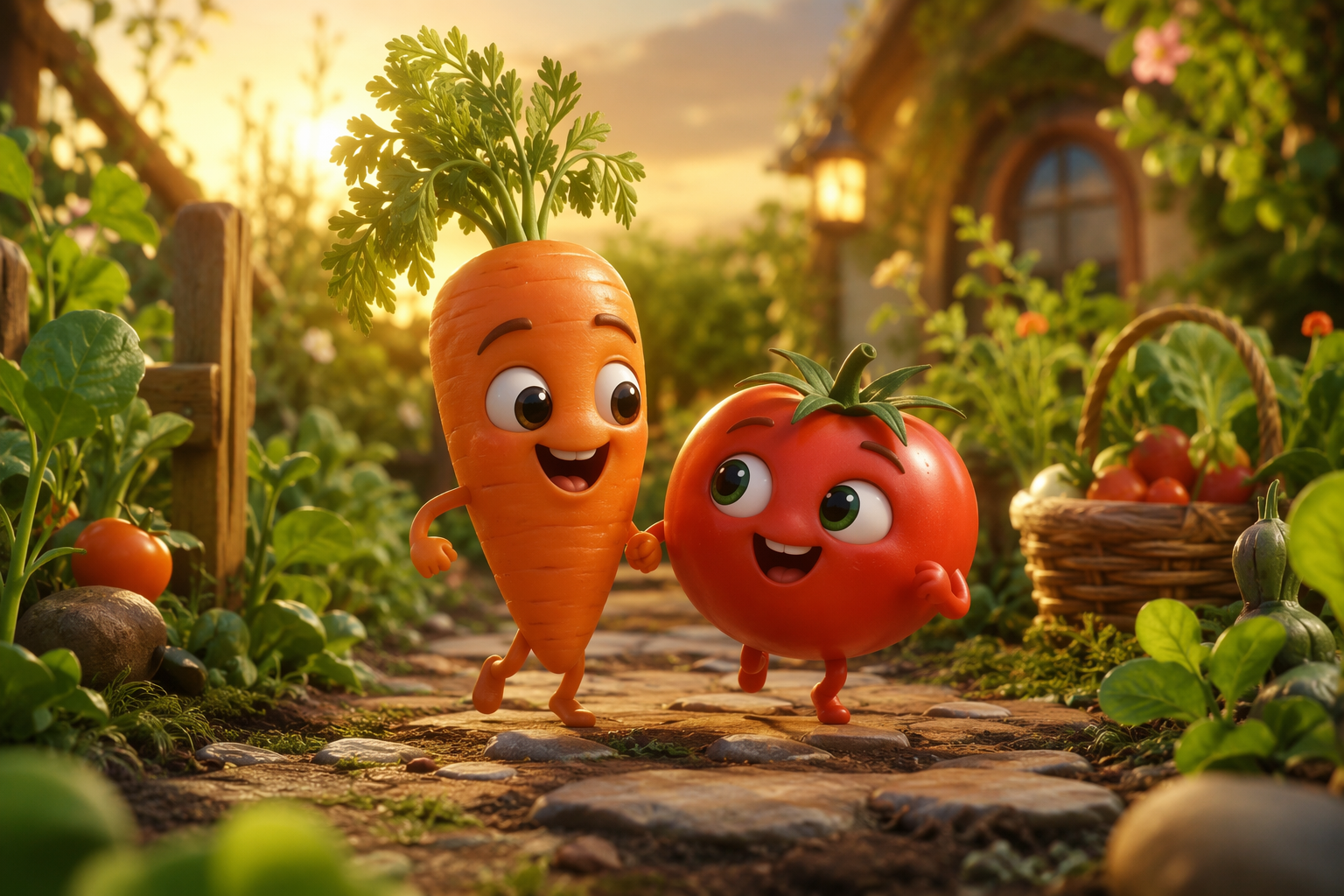 Dreamina AI vegetable story generator video prompt example 2: Carrot Hero Journey