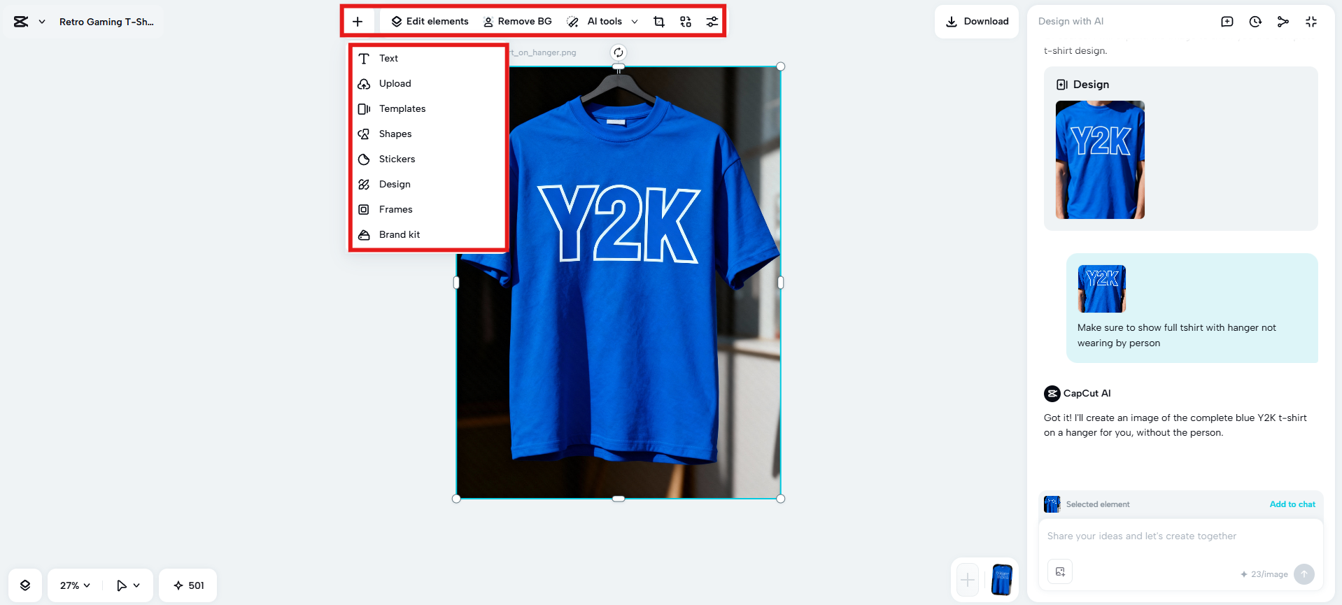 Customize with editing tools