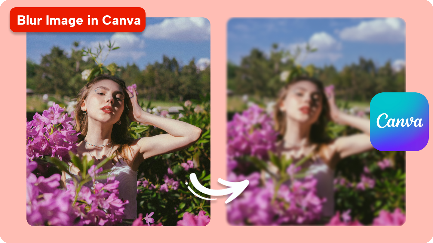 how to blur image in canva