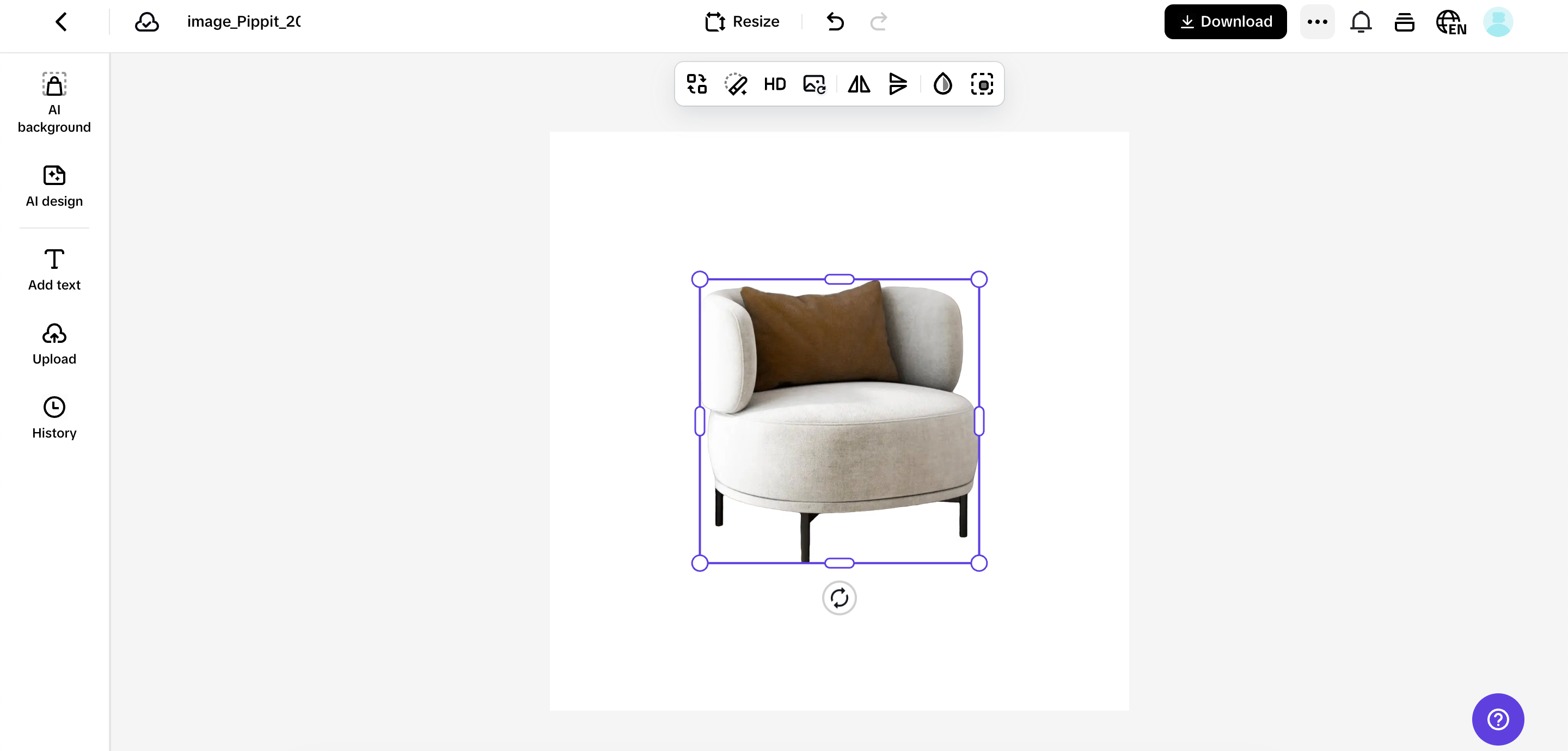 AI background remover