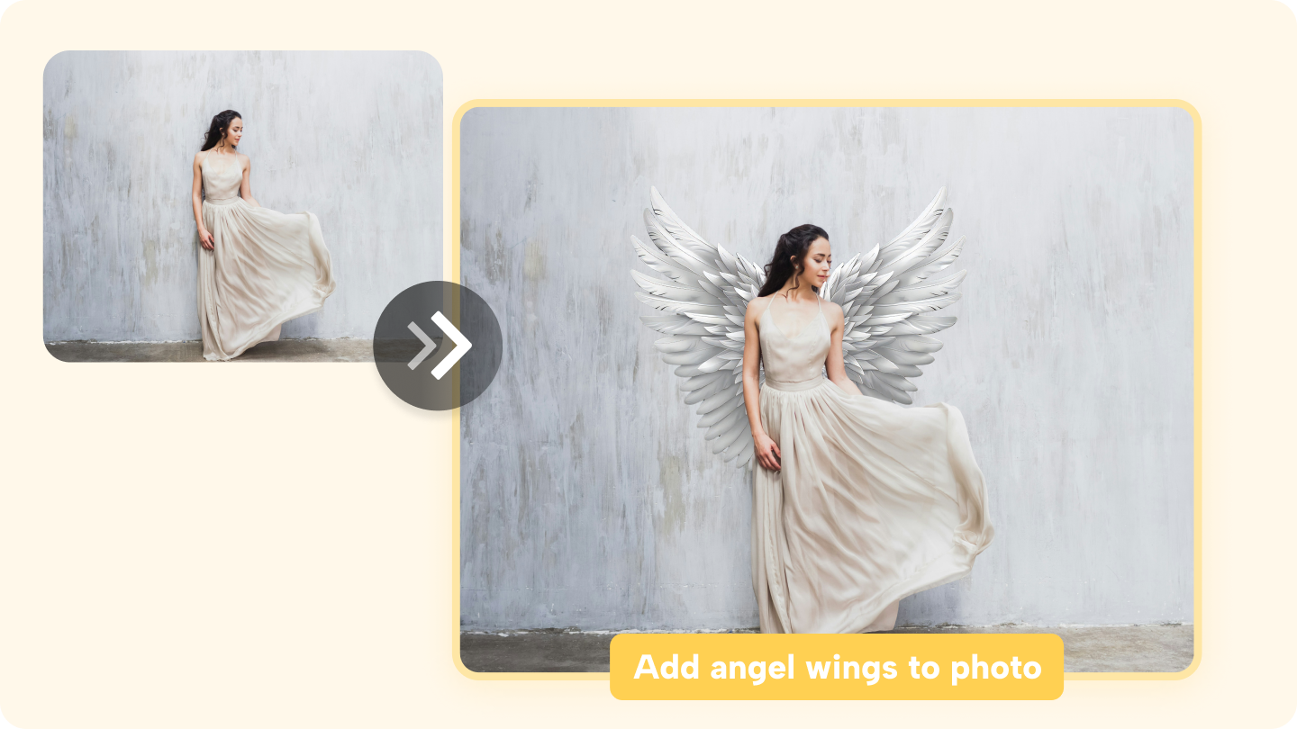 wings photo edit