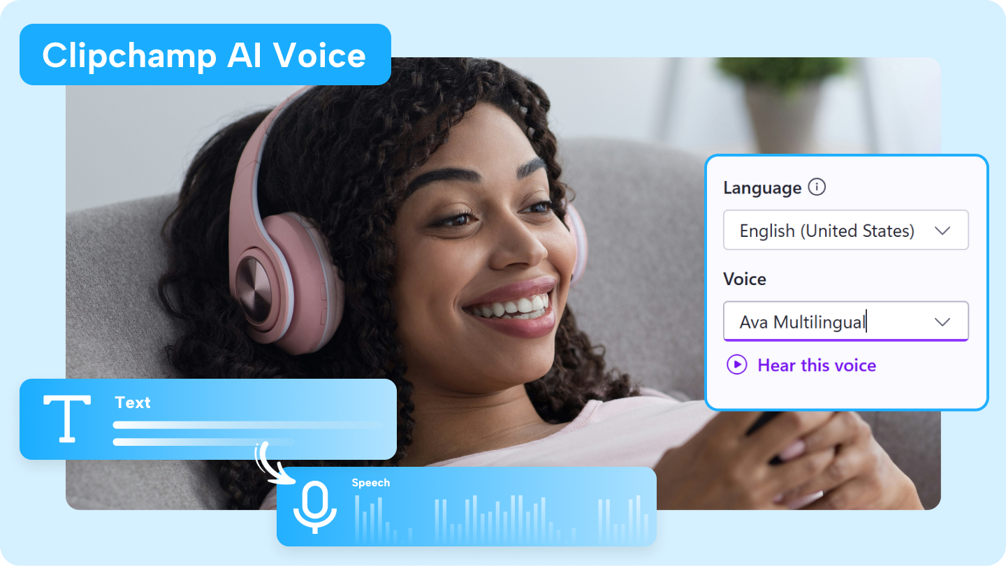 Clipchamp ai voice 