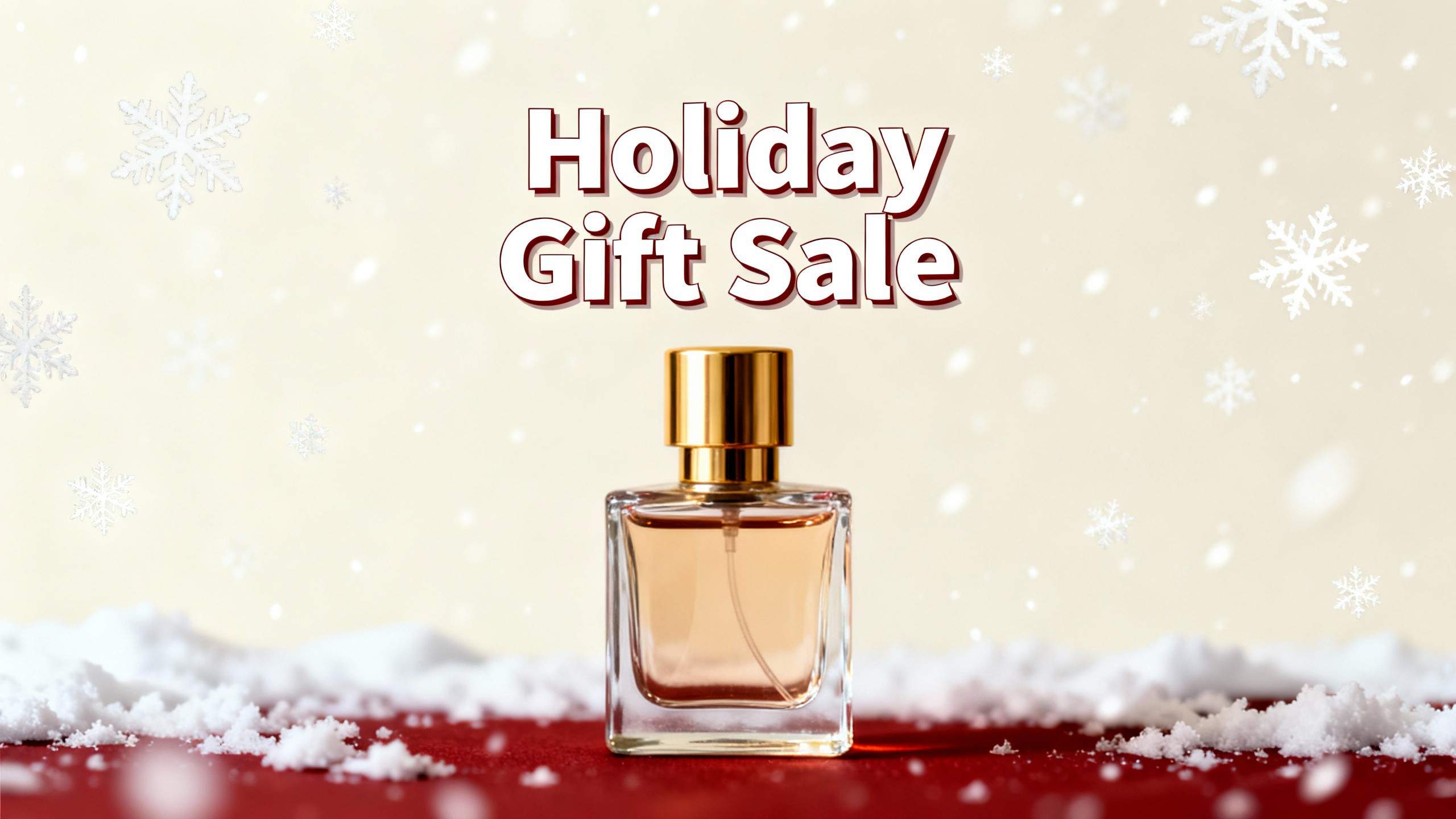 Perfume holiday banner