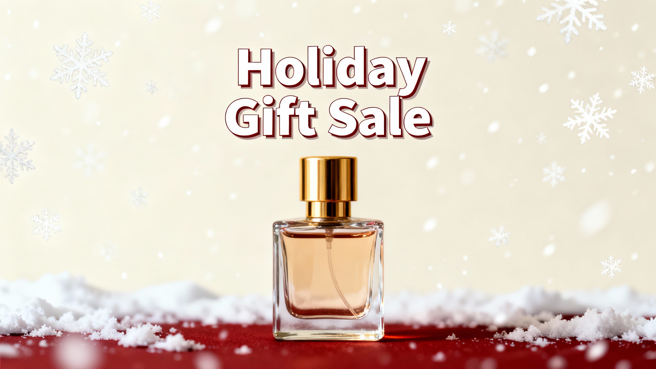 Perfume holiday banner