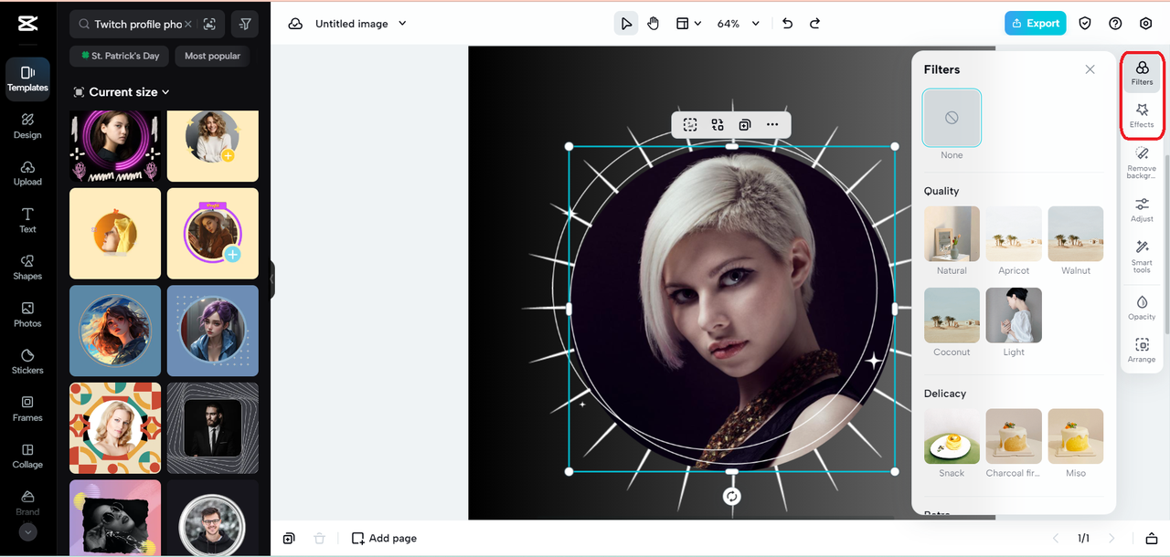 filters and effects