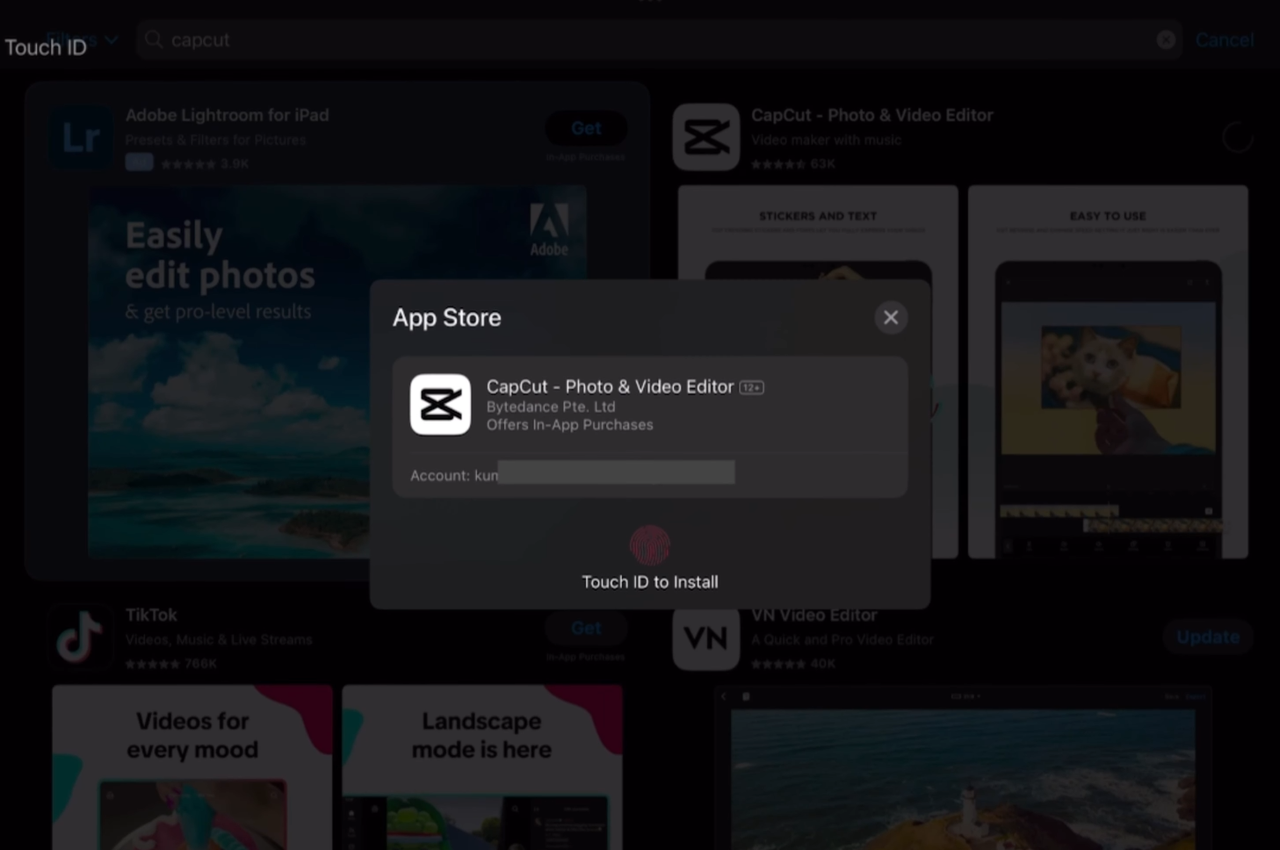 Download and install the app on your iPad