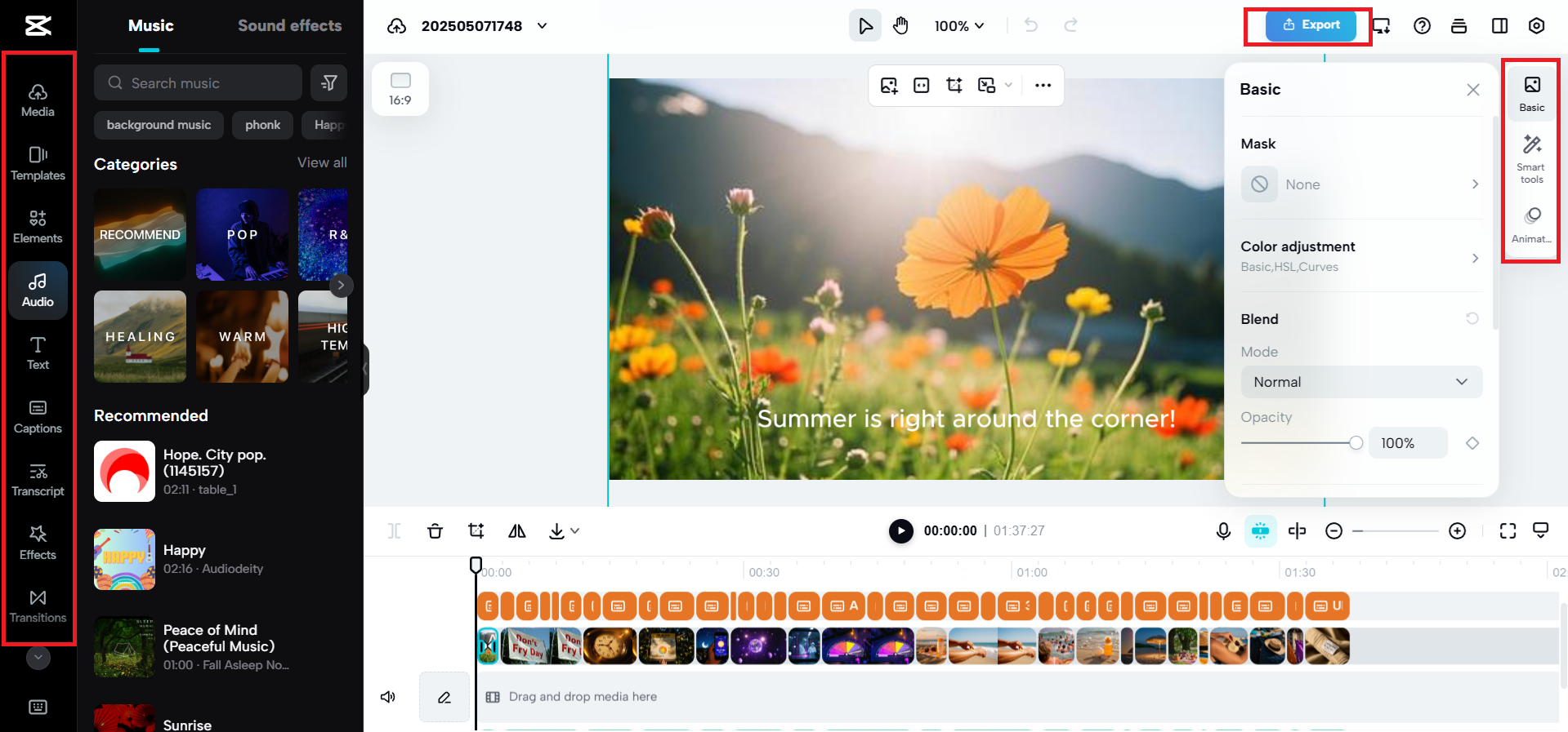 更多編輯或匯出影片