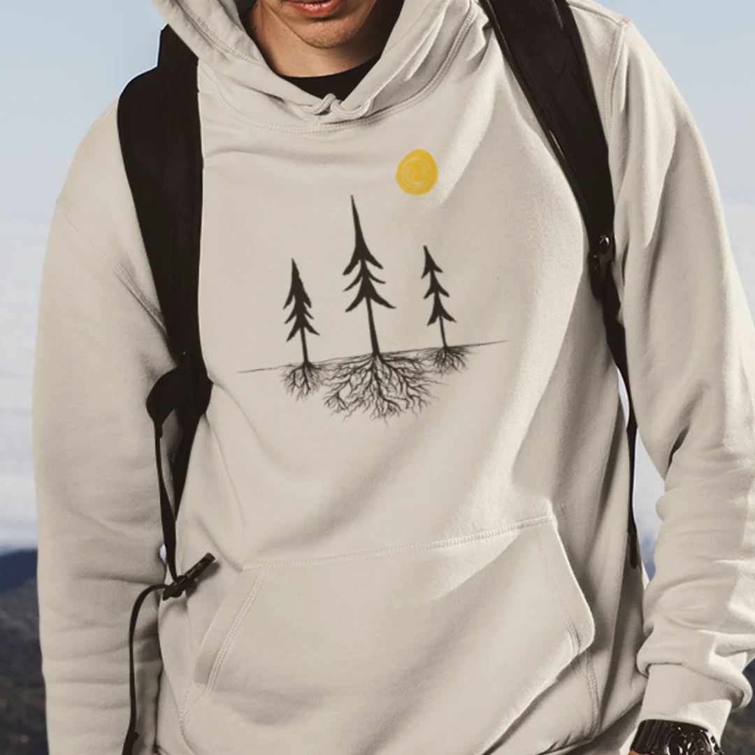 Nature-inspired hoodie