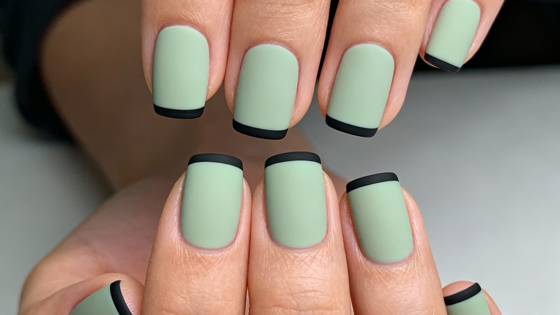 Minimalistic French-inspired nail design