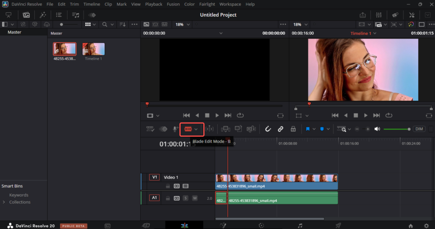 Blade edit mode