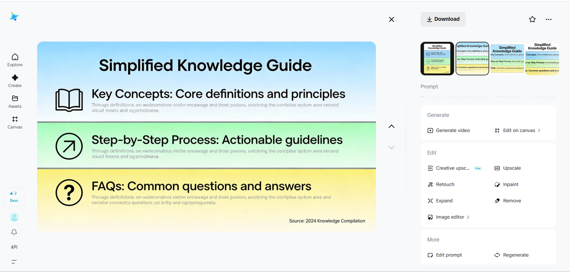 โปสเตอร์ข้อมูลแบ่งวัสดุที่ซับซ้อนออกเป็นส่วน ๆ