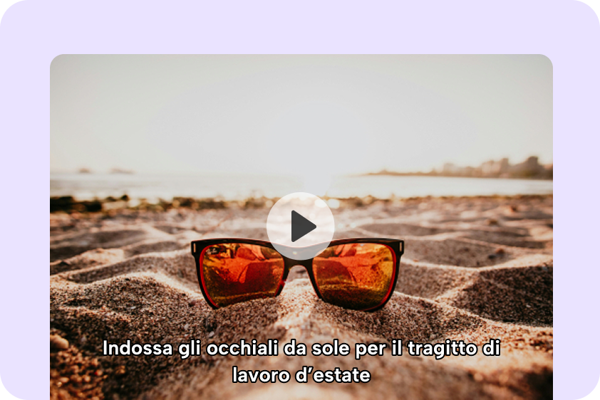 Create Italian product demos using English to Italian translation