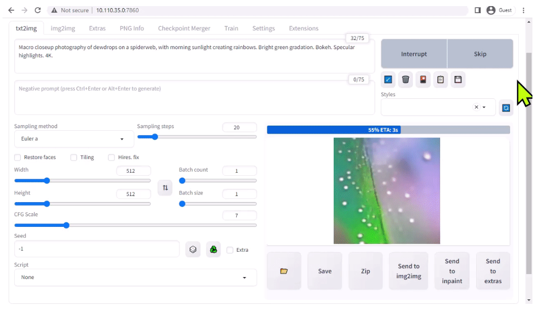 Interface de Jetson AI Labs