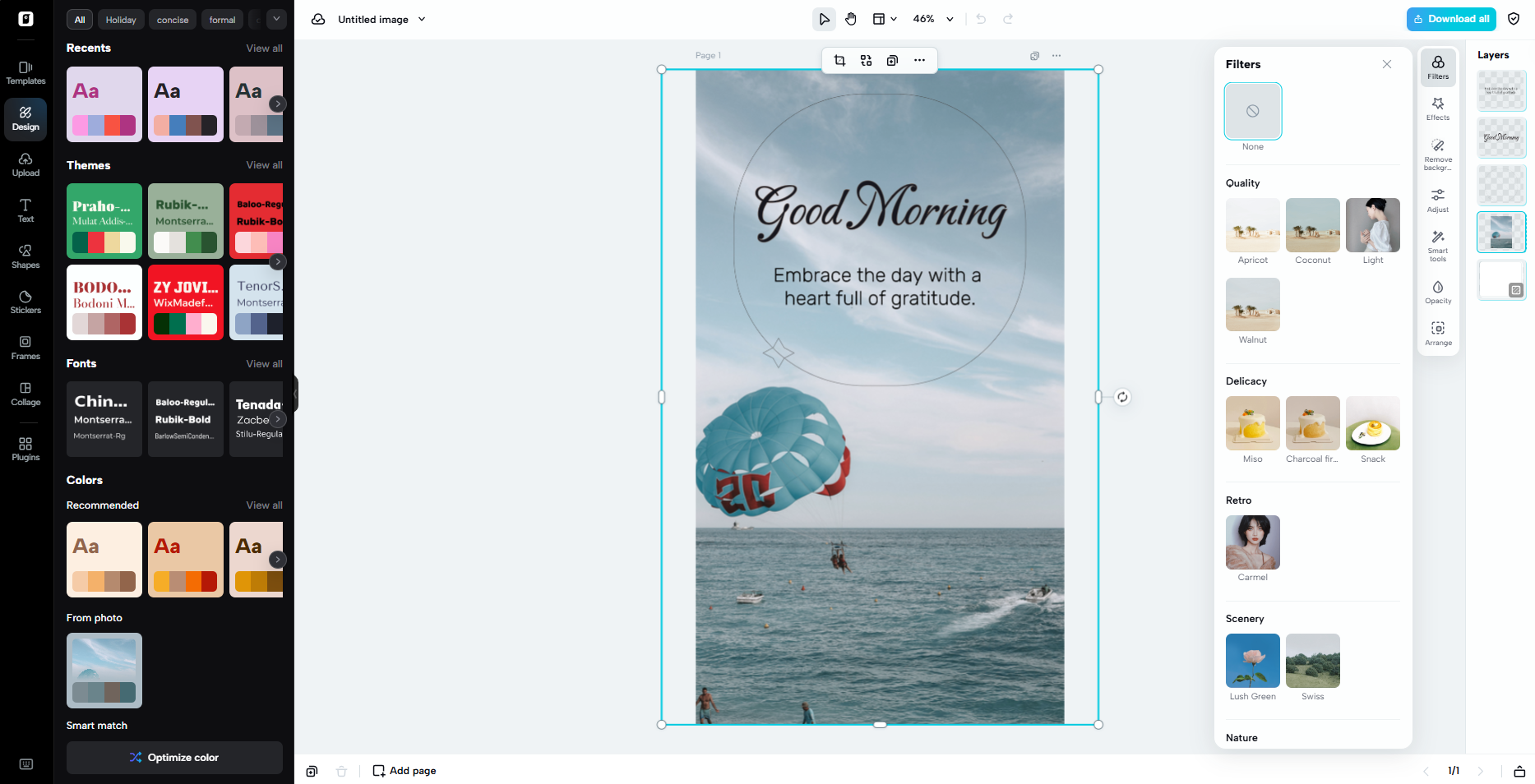 Pre-cleared commercial assets