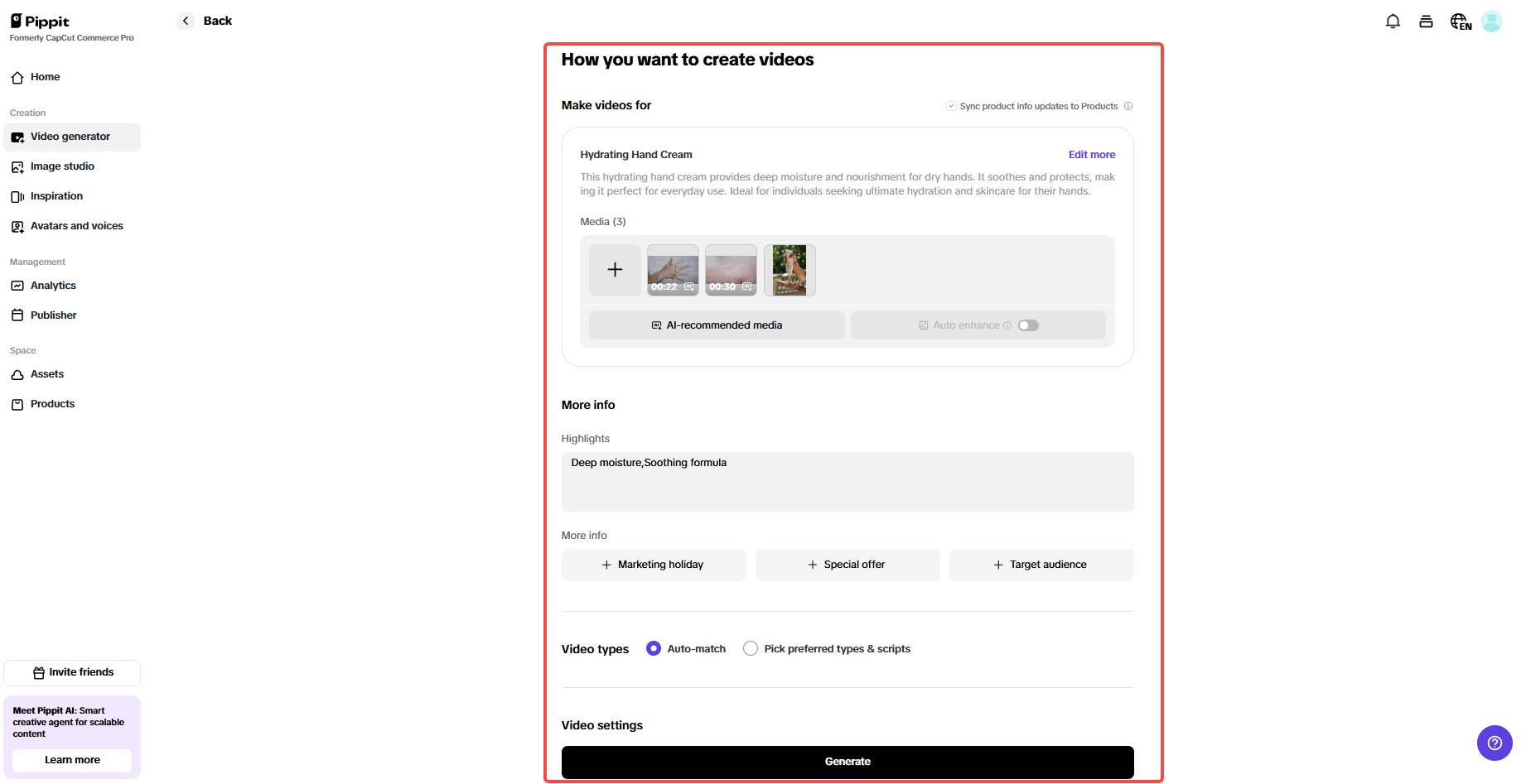 Customize your video settings
