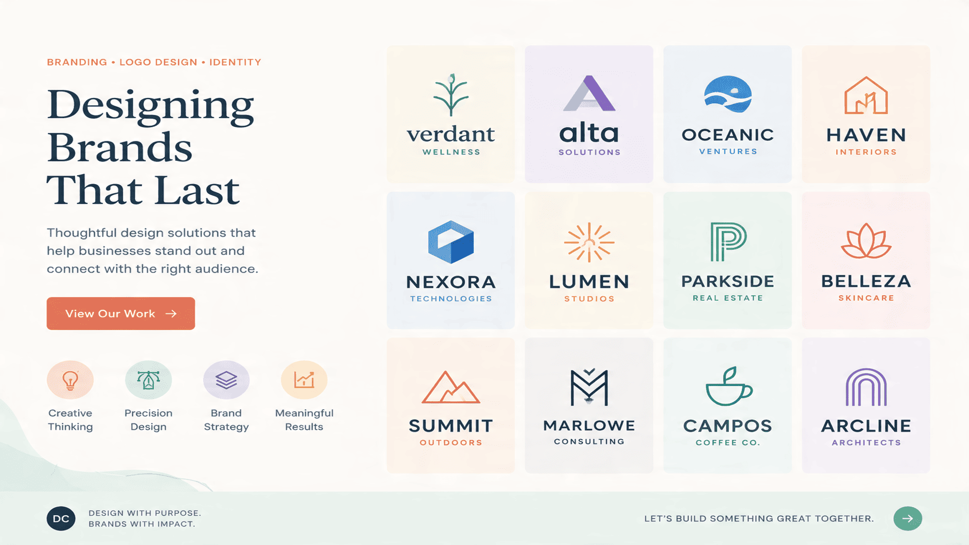 flat vector style assorted brand logos