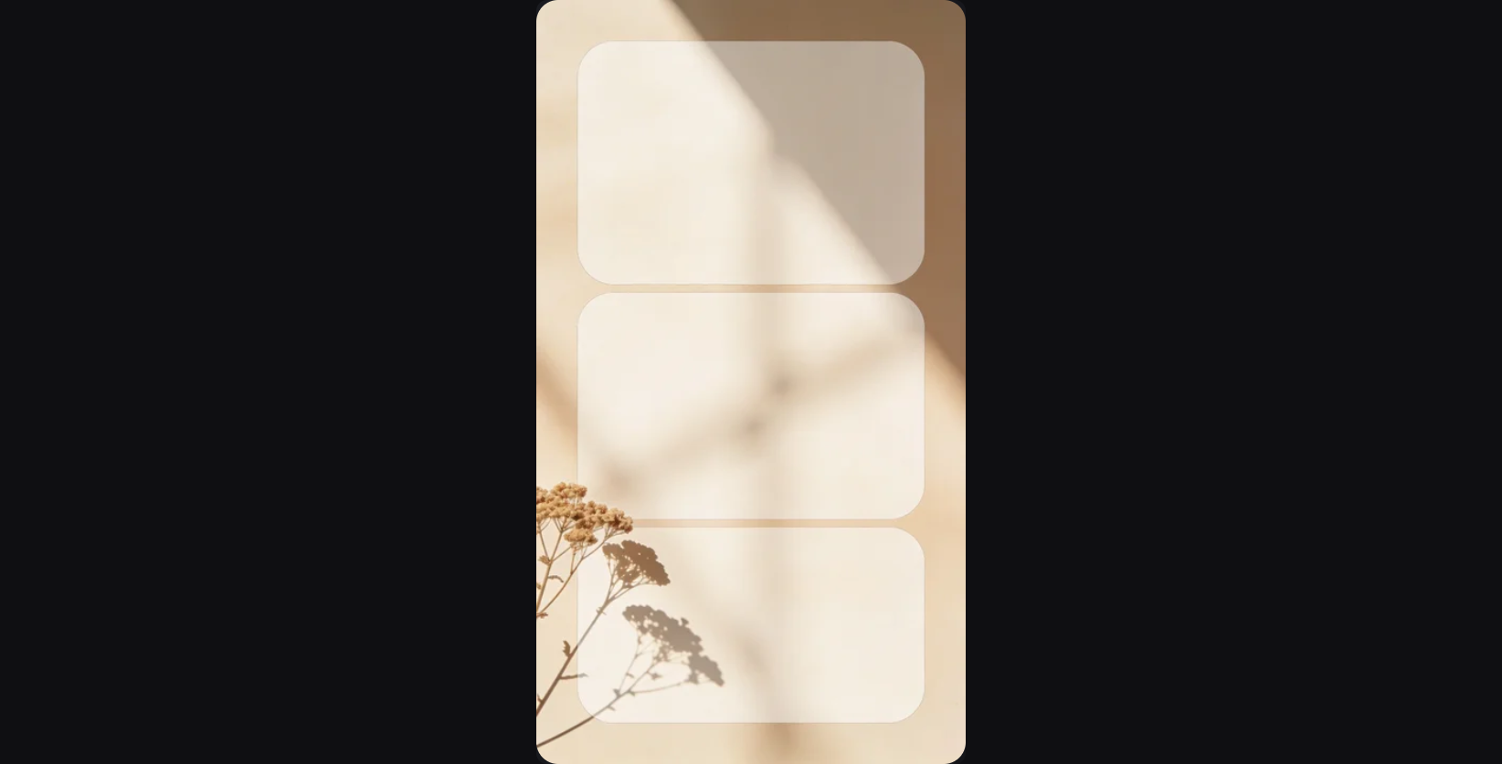 Aesthetic minimalist mood