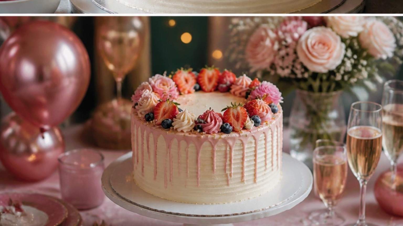 AI Cake Image Prompts - Portret de tort terminat