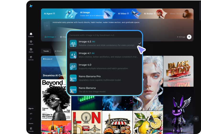  select the model and generate